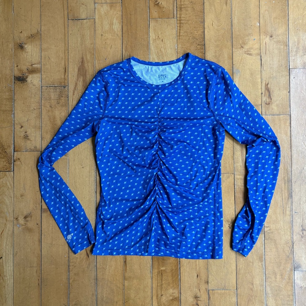 Planet Nusa LS2 Air Long Sleeve - Dazzling Blue/Baby Blue Planets - Picture 2 of 5